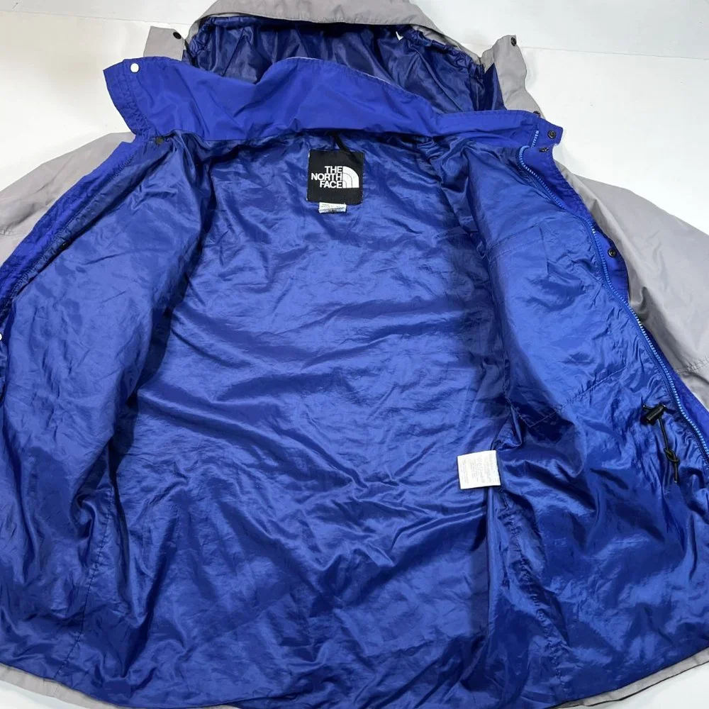 The North Face Gore-Tex Jacket Mens Medium VTG Made in USA Hooded Gray‎